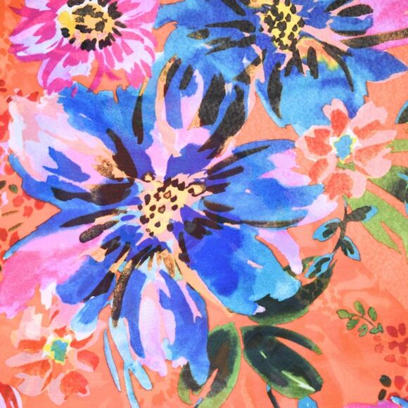 BISOU BISOU Women's Michele Bohbot Floral Hi-Lo Maxi Backless Dress Size 12 - Picture 6 of 9